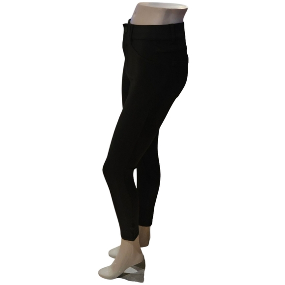 Democracy "Ab"solution Black Ponte Knit Ankle Trouser Legging size 2 - Picture 2 of 10